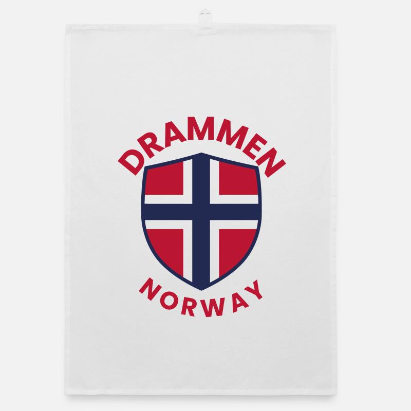 Drammen Norway Shield Emblem Organic dish towel