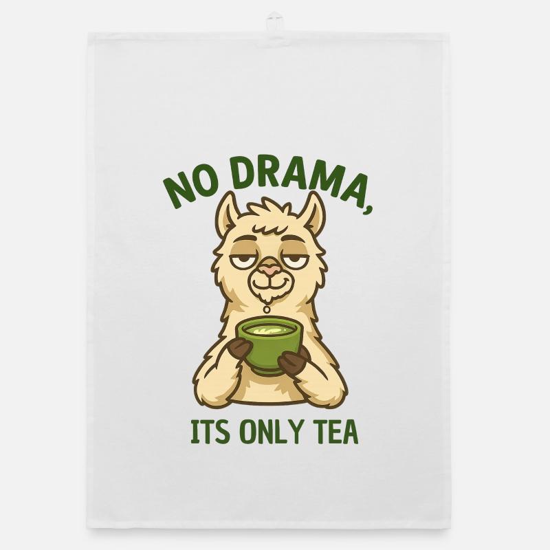 No Drama Alpaca Tea Time Organic dish towel