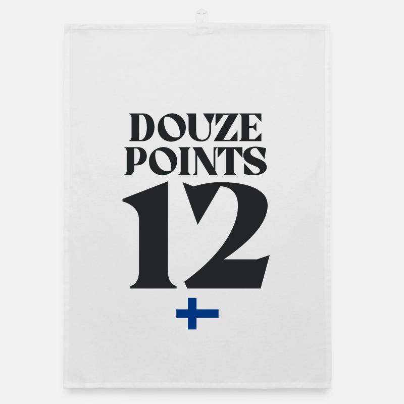 Douze Points 12 Drapeau Finlande Eurovision Torchon bio