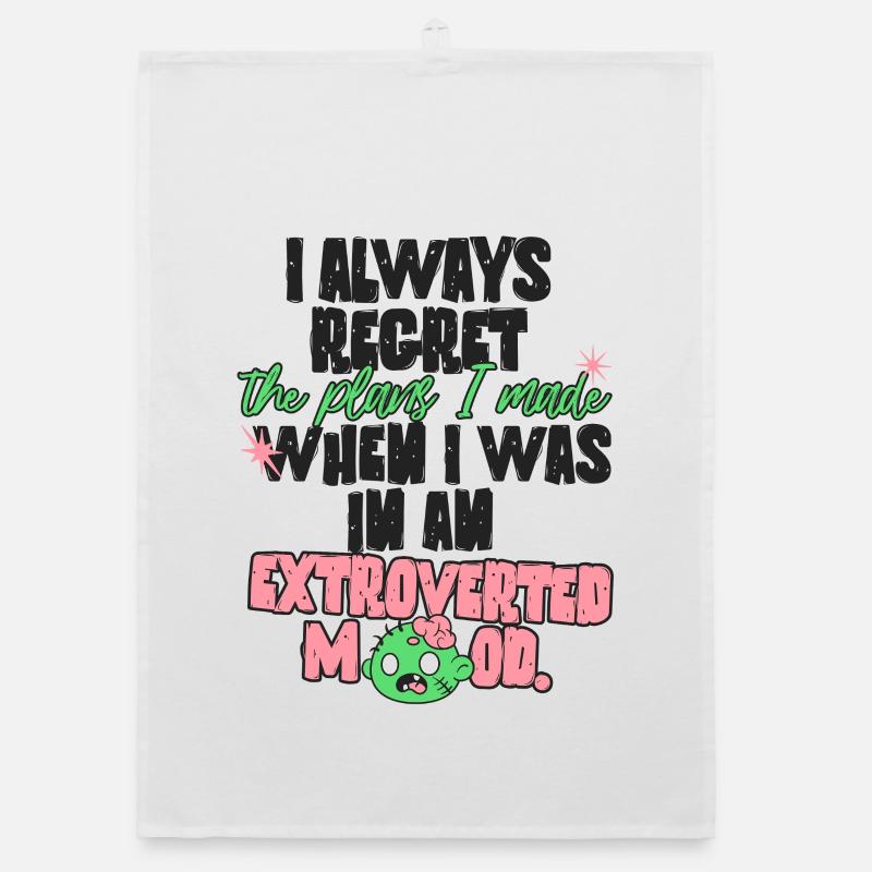 Introvert Plans Organic dish towel