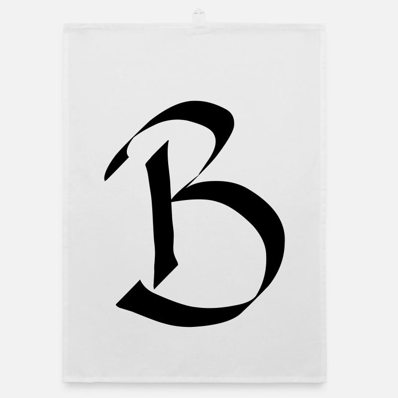 Buchstabe B Organic Geschirrtuch