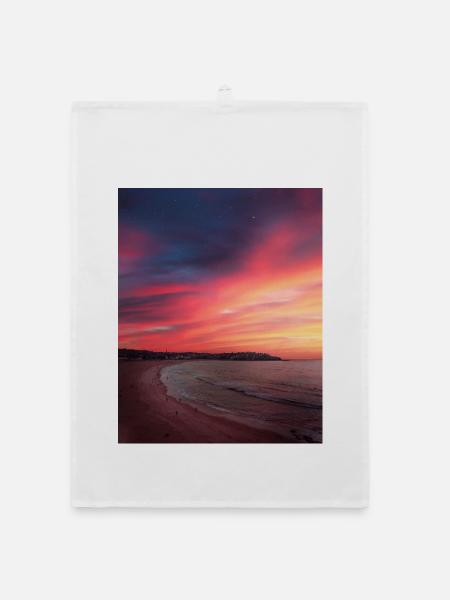 Sunset - Organic Geschirrtuch - Weiß - Vorne