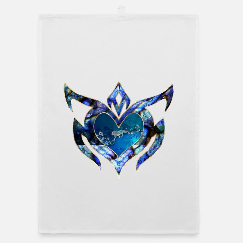 Elegant floral design Organic dish towel