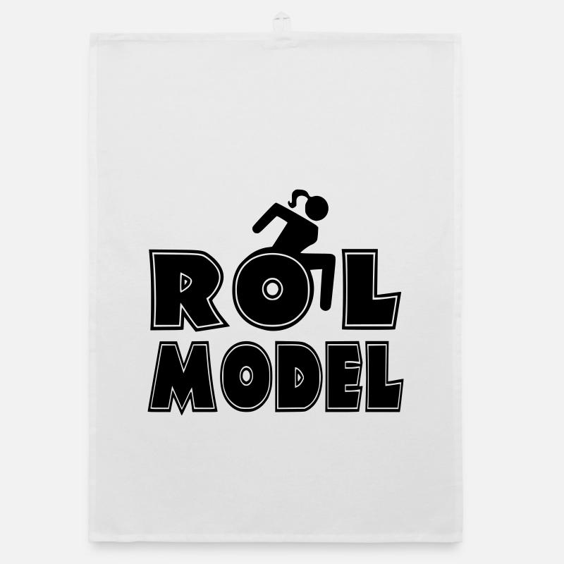 Jeder Rollstuhlfahrer ist ein Vorbild * Organic Geschirrtuch