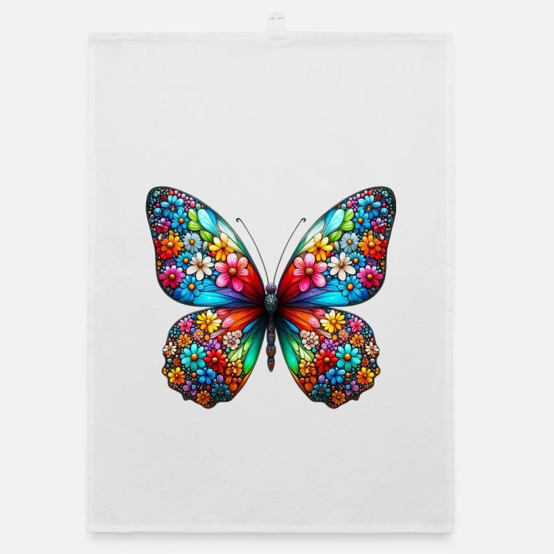Schmetterling Organic Geschirrtuch