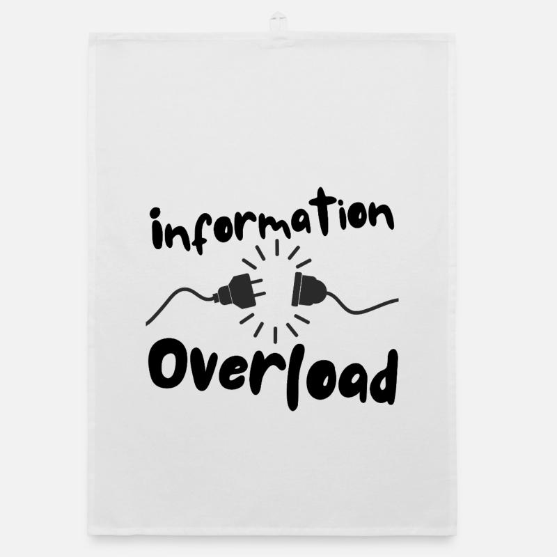 Information overload Stecker Strom Organic Geschirrtuch
