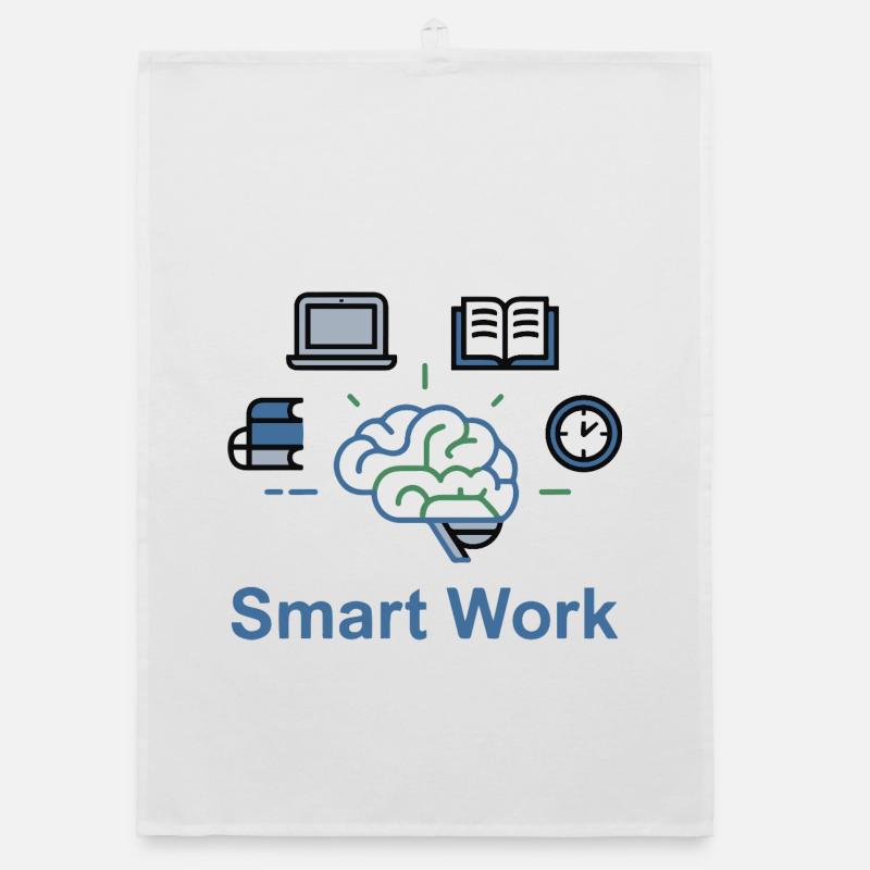 Smart Work Brain Power Organic dish towel