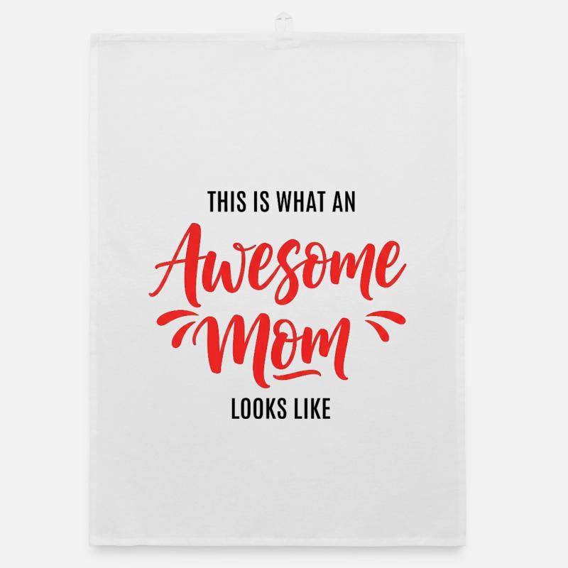 So Sieht Eine Tolle Mutter Aus Mama Geschenk Organic Geschirrtuch