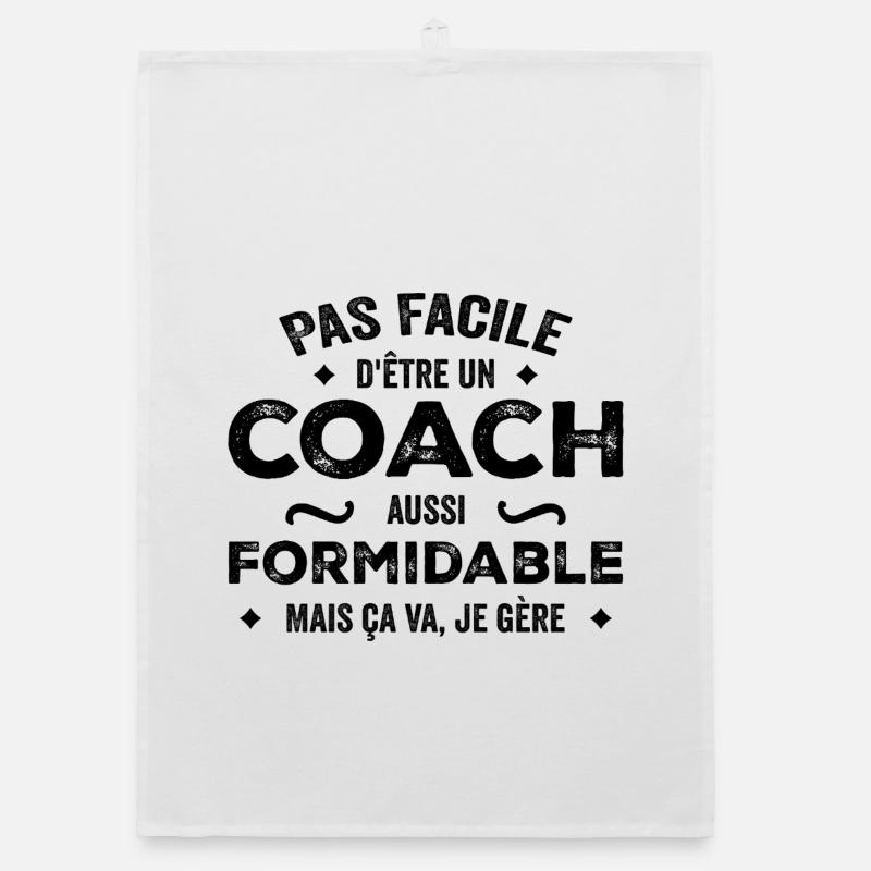 It's not easy being such a great coach, but Organic dish towel