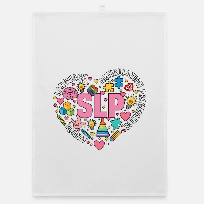 SLP Speech Therapy Speech Language Pathology Organic dish towel