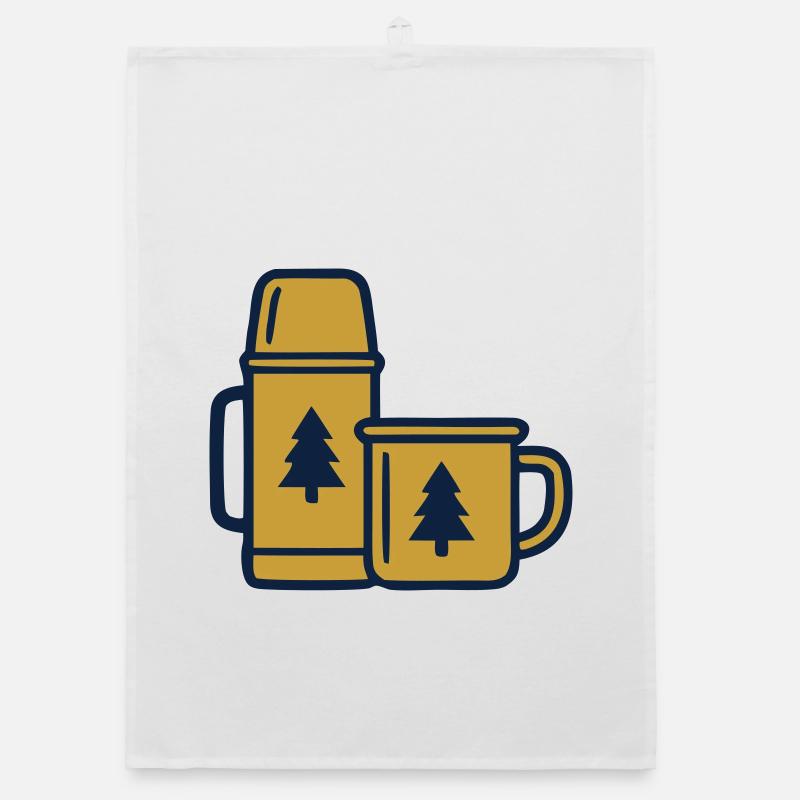Thermos Mug Camping Forest Organic dish towel