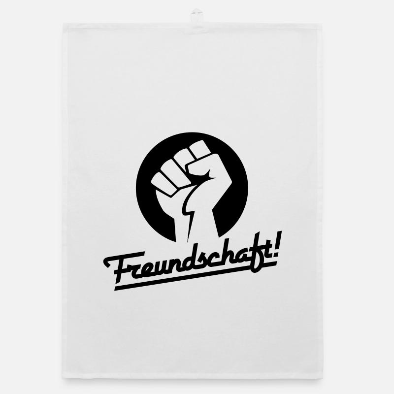 Freundschaft v.1 (Farbe änderbar) Organic Geschirrtuch