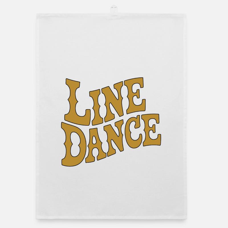 Line Dance Vibes Organic dish towel