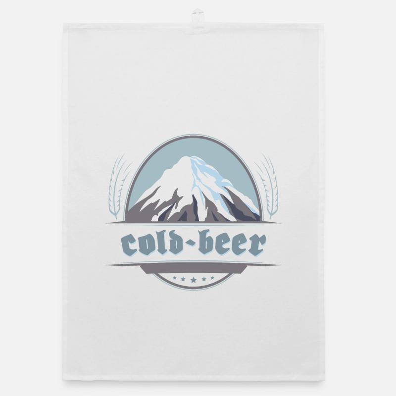 Cold Beer, Après-Ski Organic Geschirrtuch