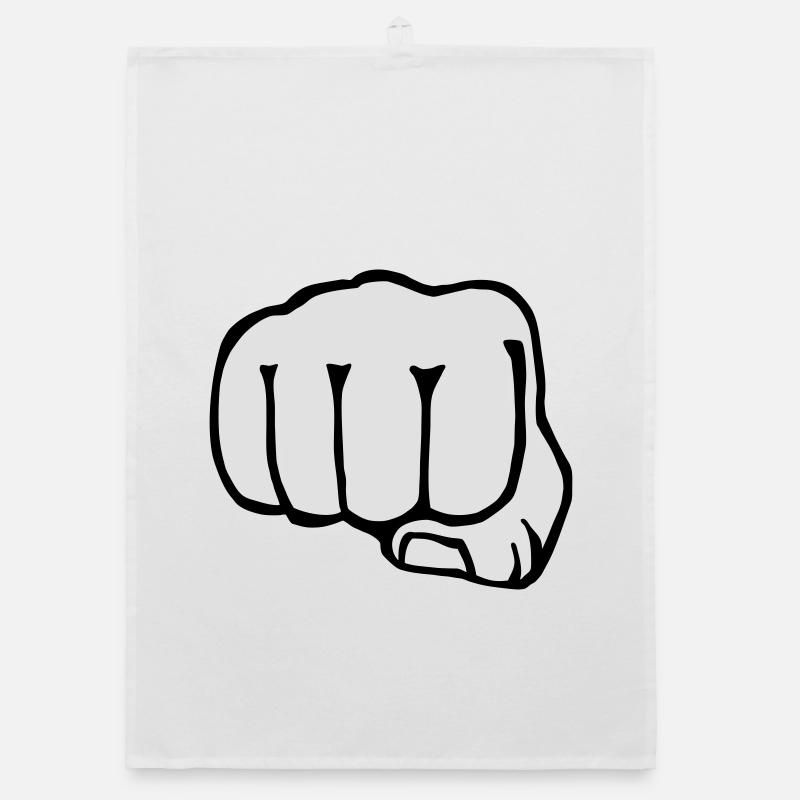 Bruder - Faust - Boxen - Freunde - Freundschaft Organic Geschirrtuch