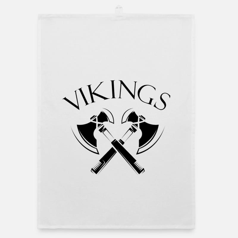 vikings vikings axe axes nordmann denmark logo Organic dish towel