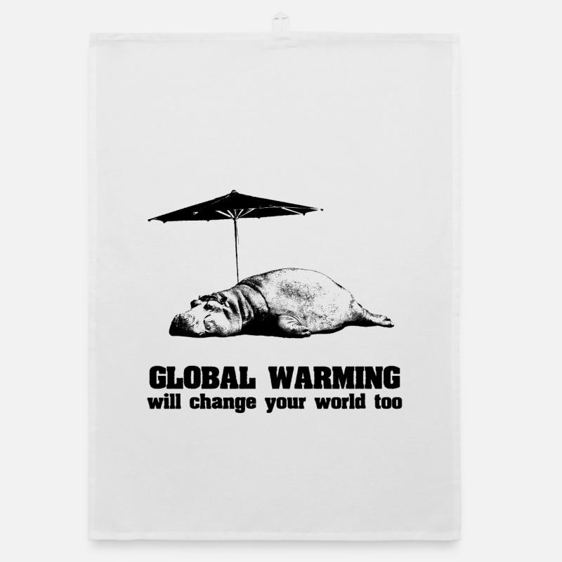 Global Warming / Climate Change / Global Warming Organic dish towel