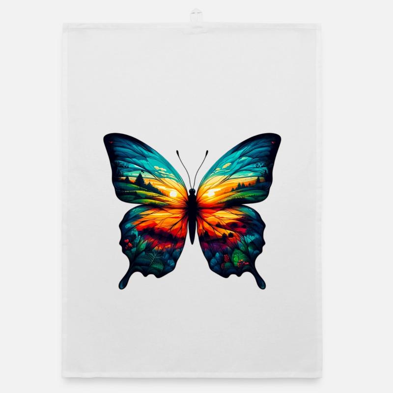 Schmetterling Organic Geschirrtuch