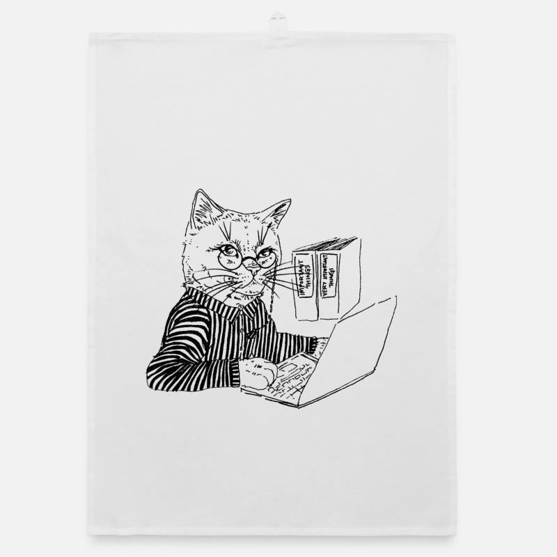 OFFICE KITTY Organic dish towel