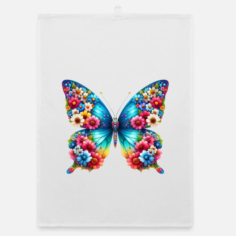 Butterfly Organic dish towel