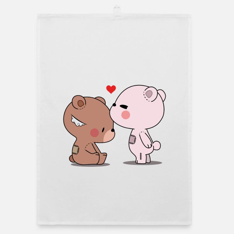 Ours affectueux et amis Torchon bio