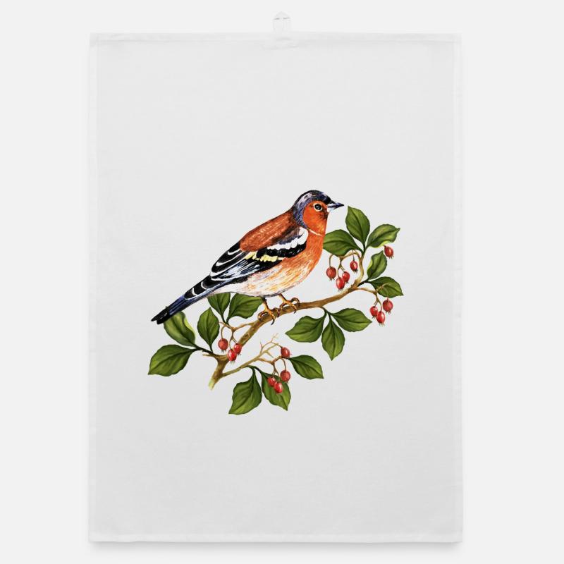 Bunter Vogel Organic Geschirrtuch