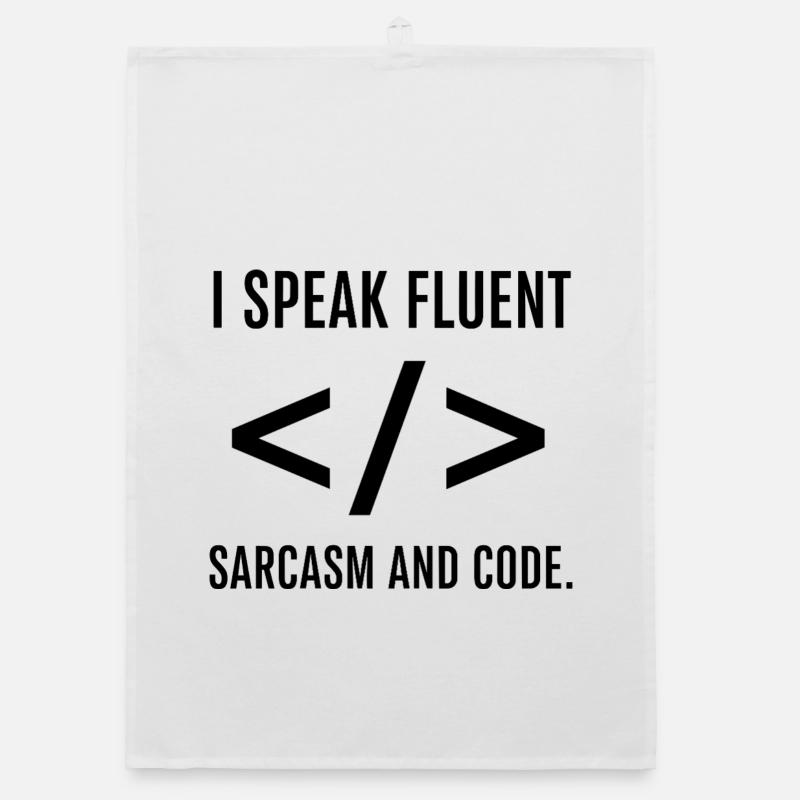 Ich spreche fließend Code Organic Geschirrtuch