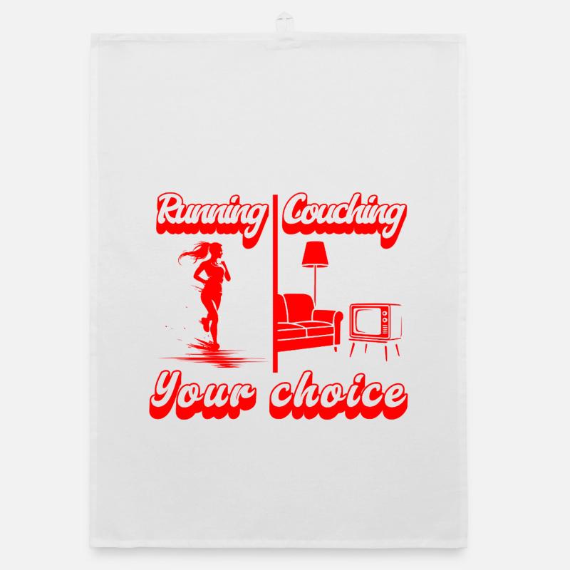 Running oder Couching? Du hast die Wahl!  Organic Geschirrtuch