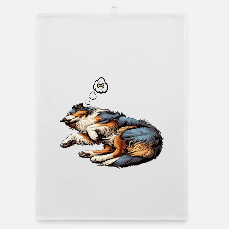 Australian Shepherd Aussie Aussie Owners Aussies Organic dish towel