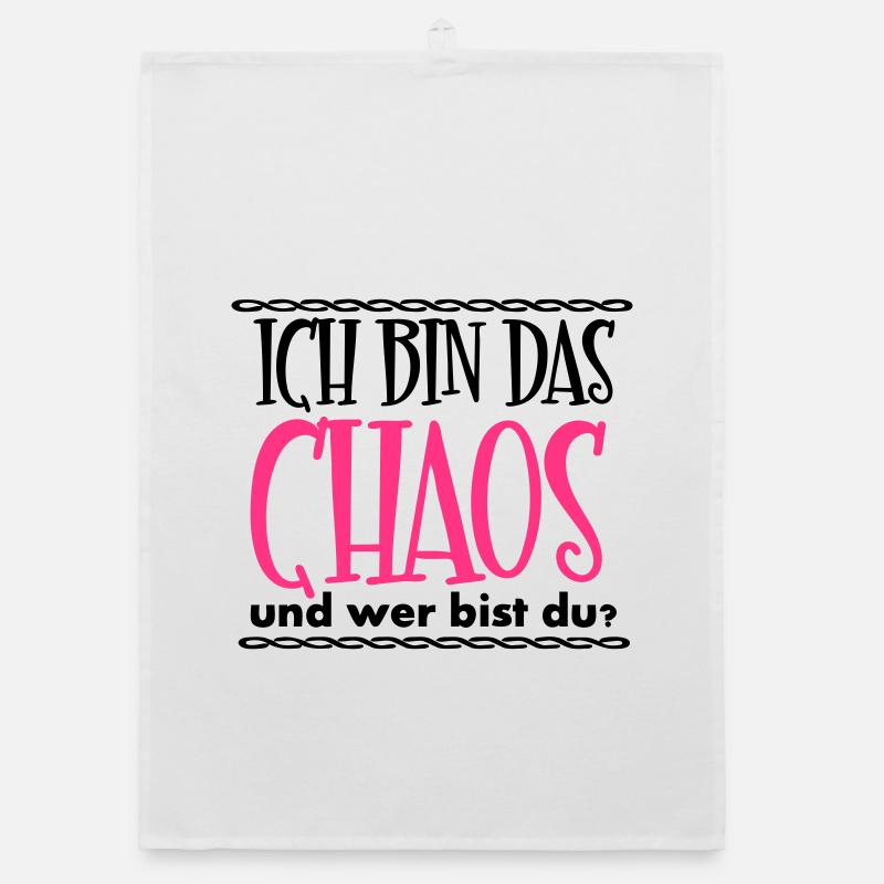 Ich bin das Chaos Geschenk Organic Geschirrtuch