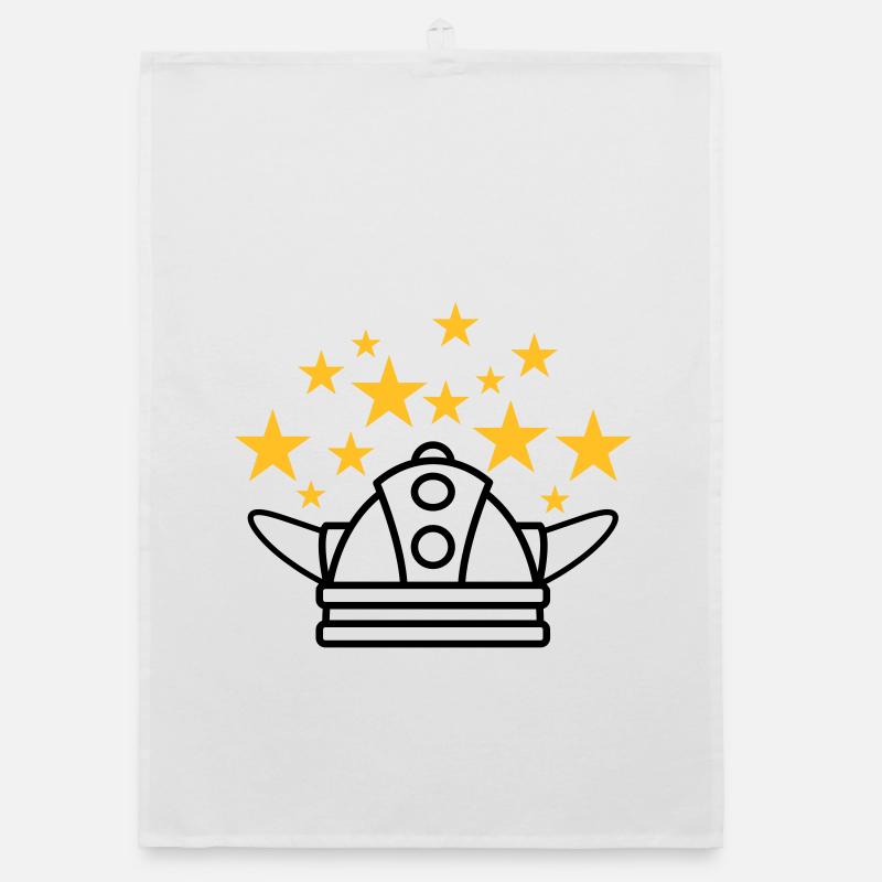 Wikinger Helm Idee Organic Geschirrtuch