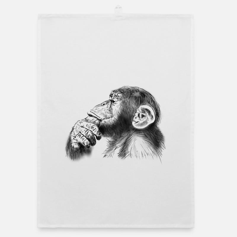 chimpanzee Organic dish towel