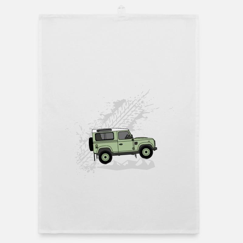 Defender 90 Splash - Organic Geschirrtuch - Weiß