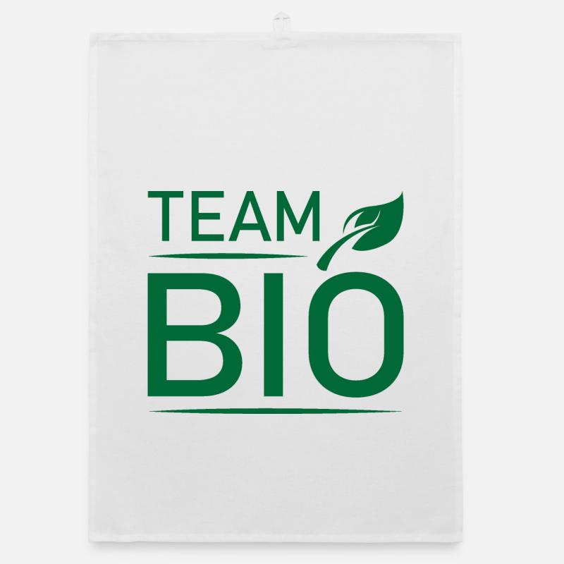 Icône bio de l’équipe Icône du logo Feuille Feuilles Graphique Torchon bio
