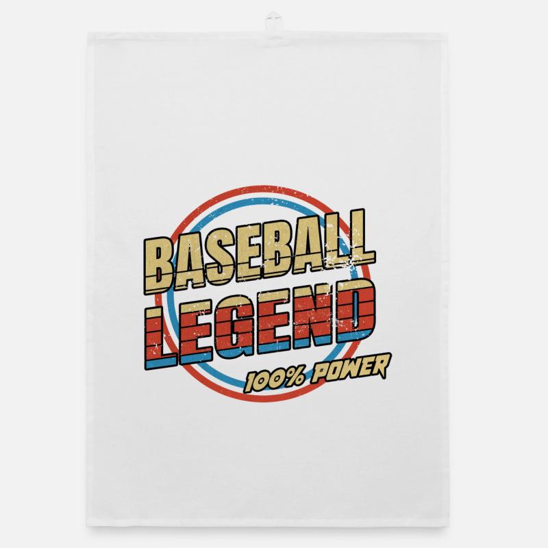 Baseball legend Organic dish towel