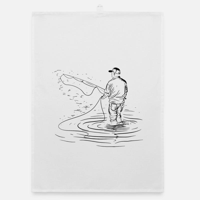 Dessin de pêche Torchon bio