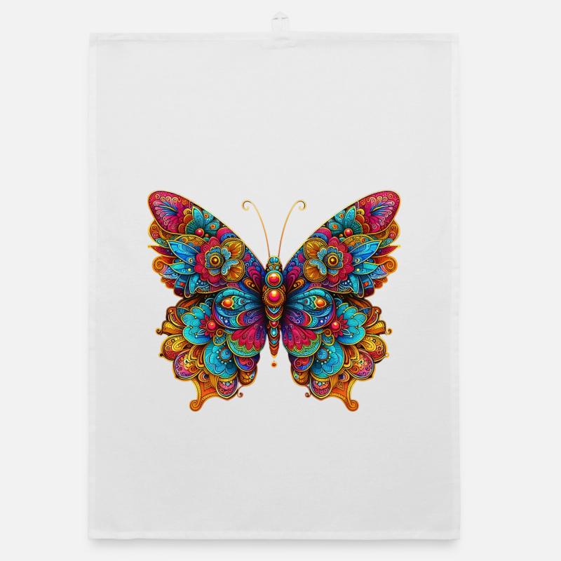 Schmetterling Organic Geschirrtuch