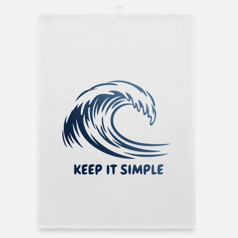 Keep It Simple Wave Organic dish towel
