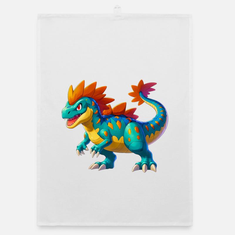 Dinosaur Organic dish towel
