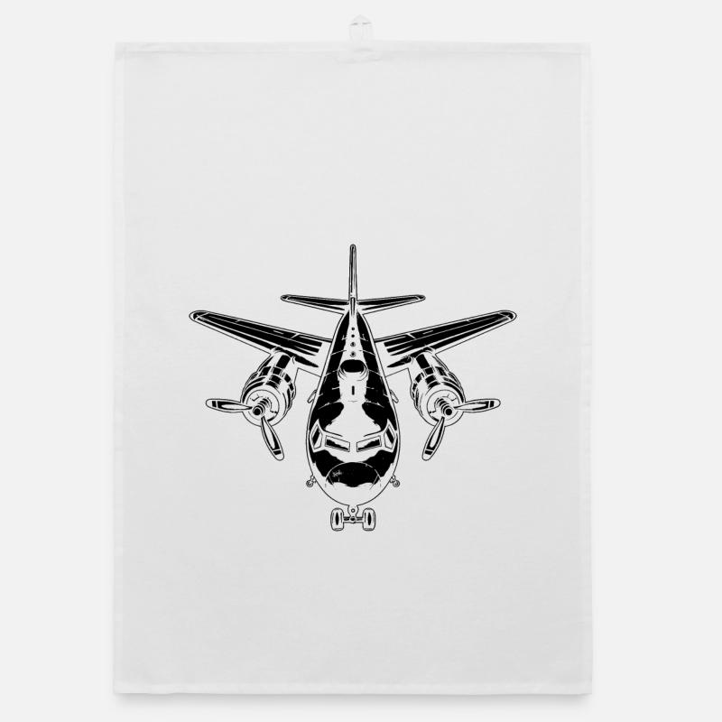 Dessin d’avion Torchon bio