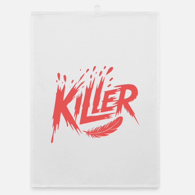 Killer Feather Splash Organic dish towel