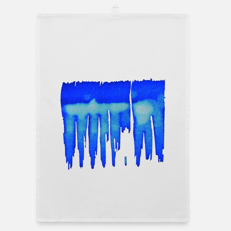 abstrait - fond bleu Torchon bio