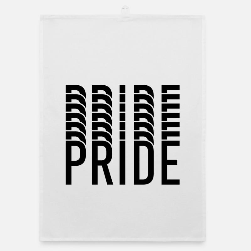 Pride Typography Contrast Pattern Organic dish towel