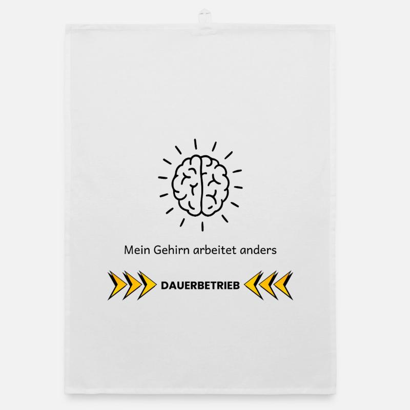 Mon cerveau fonctionne différemment – Conception de la focalisation TDAH Torchon bio