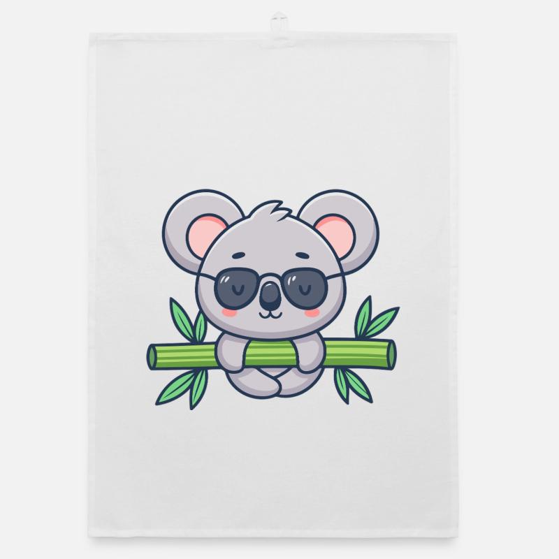 Koala on Solar Bamboo Organic dish towel