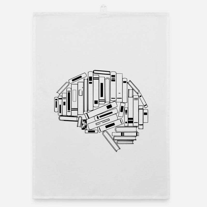 Brain from Books Knowledge Organic dish towel