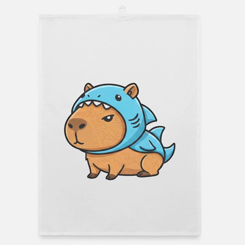 Mignon Carnaval de Hamster Capybara et cochons d’Inde Torchon bio
