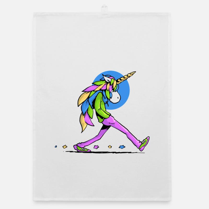 Licorne marcheuse Torchon bio