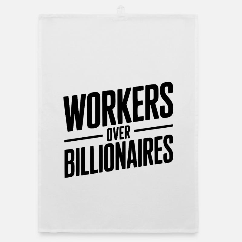 Arbeiter statt Milliardäre Organic Geschirrtuch