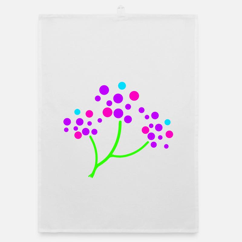 Branche Fleurs de Néon Torchon bio